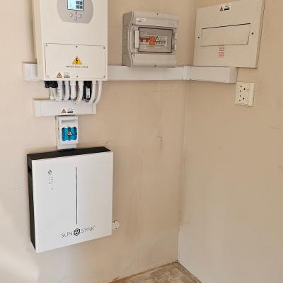 5kw Sunsynk back up system installed in Elardus Park